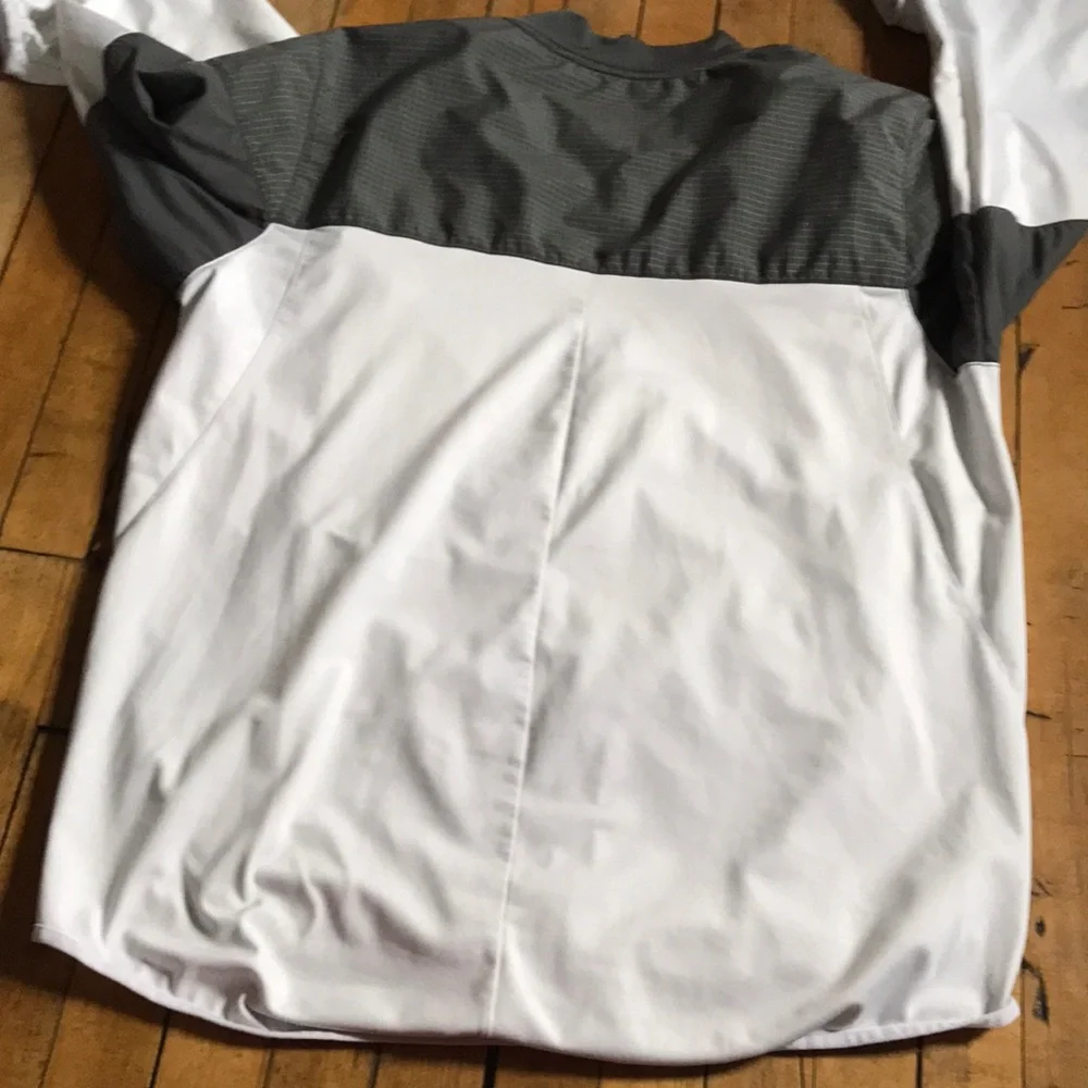Michigan State Spartans Nike White and Black Dri-FIT‎ Lightweight Zip Jacket